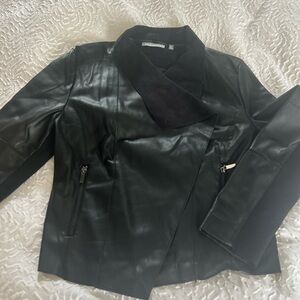 Black Faux Leather Jacket